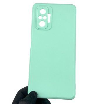 Чехол для Xiaomi Redmi Note 10 Pro с квадратными гранями с защитой камеры на сяоми редми нот 10 про мятный 0012781 фото