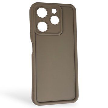 Чехол силиконовый Soft Touch для TECNO Spark 10 Pro (KI7) коричневый (Полная защита камеры) 0044067 фото