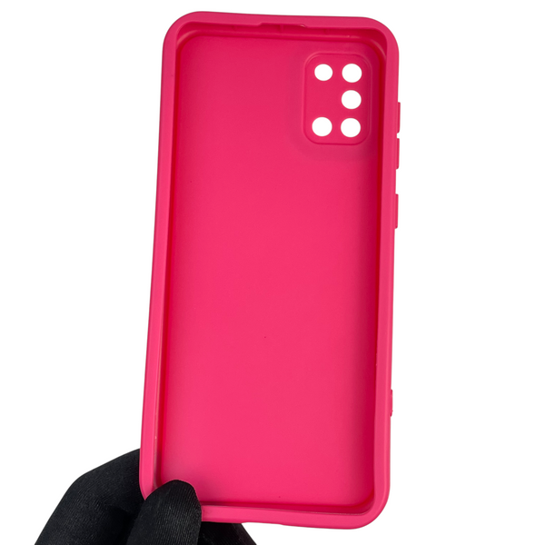 Чехол силиконовый Soft Touch для Samsung Galaxy A31 (SM-A315F) малиновый (Полная защита камеры) 0039629 фото