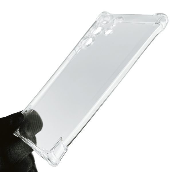 Чехол для Samsung Galaxy S23 Ultra SM-S918B с бронь углами выше экрана на самсунг с23 ультра прозрачный 0002377 фото