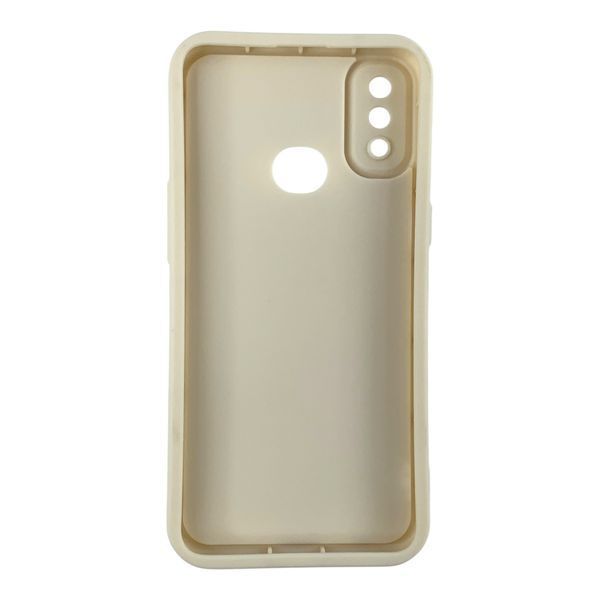 Чехол силиконовый Soft Touch с 3D принтом для Samsung Galaxy A10s молочный (Полная защита камеры) 0057602 фото