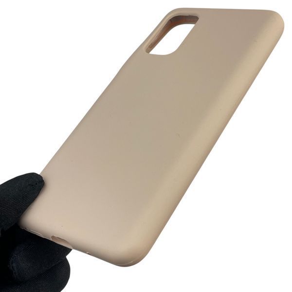 Чохол для Xiaomi Poco M3 Pro 4G силіконовий з мікрофіброю нековзний на сяомі поко м3 про 4г пудровий 0032482 фото