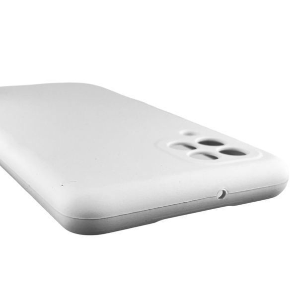 Чехол для Samsung Galaxy M32 4G (SM-M325F) силиконовый с микрофиброй нескользящий на самсунг м32 4г белый 0032142 фото