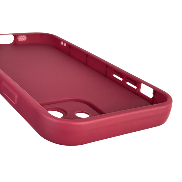 Чохол силіконовий Soft Touch для Apple iPhone 12 бордовий (Повний захист камери) 0039352 фото