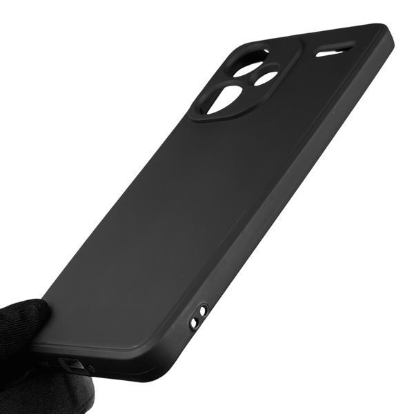Чохол для Xiaomi Redmi Note 13 Pro Plus з квадратними гранями із захистом камери на сяомі редмі нот 13 про плюс чорний 0012881 фото