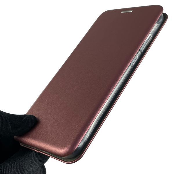 Чохол-книжка для Huawei Y6 2019 з підставкою на хуавей у6 2019 бордова 0011875 фото