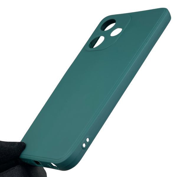 Чохол для Infinix Hot 30i з квадратними гранями із захистом камери на інфінікс хот 30i зелений 0012365 фото