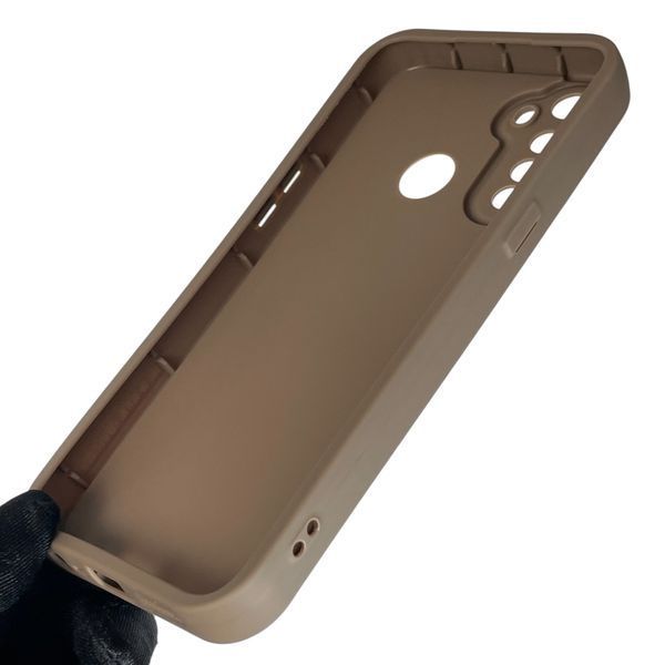 Чехол силиконовый Soft Touch с 3D принтом смешного теда мишки для Realme 6i коричневый (Полная защита камеры) 0049310 фото