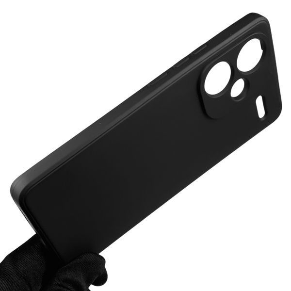 Чохол для Xiaomi Redmi Note 13 Pro Plus з квадратними гранями із захистом камери на сяомі редмі нот 13 про плюс чорний 0012881 фото