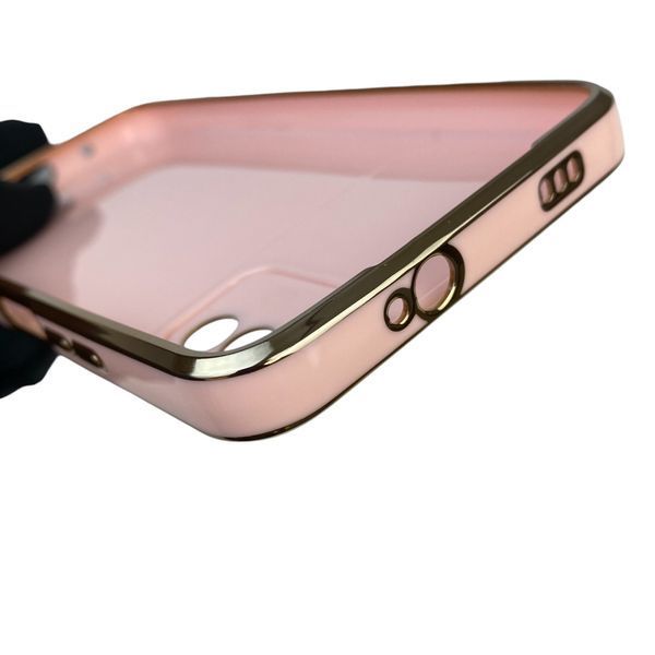 Чехол для Xiaomi Poco M3 с защитой камеры с золотой окантовкой на сяоми поко м3 пудровый gs1 0019886 фото