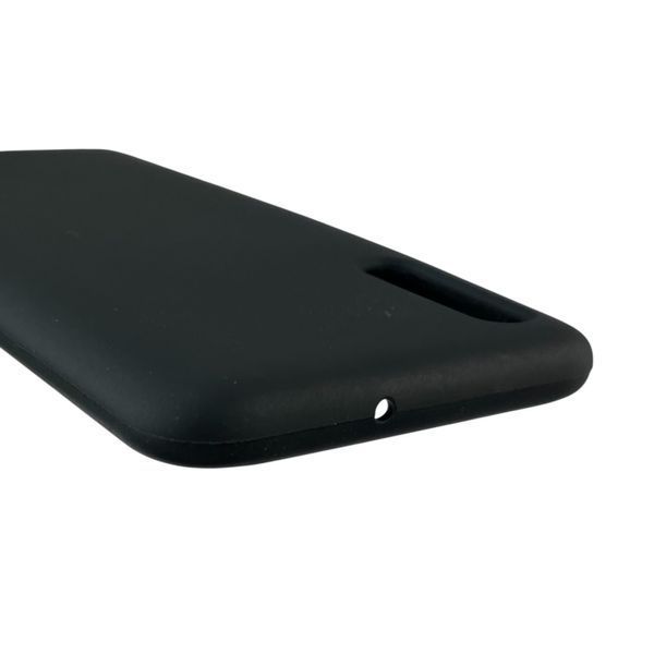 Чохол для Samsung Galaxy A50 (SM-A505F) силіконовий з мікрофіброю нековзний на самсунг а50 чорний 0031977 фото