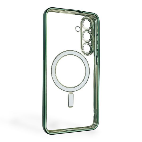 Чехол для Samsung Galaxy S25 Plus (SM-S936B) с линзами на камере с MagSafe на самсунг с25 плюс салатовый 0034519 фото