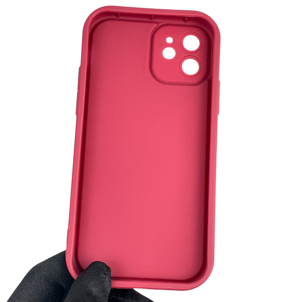 Чохол силіконовий Soft Touch для Apple iPhone 12 бордовий (Повний захист камери) 0039352 фото