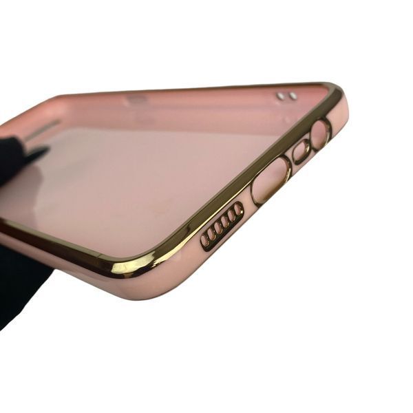 Чехол для OPPO A12 с защитой камеры с золотой окантовкой на оппо а12 пудровый gs1 0019543 фото