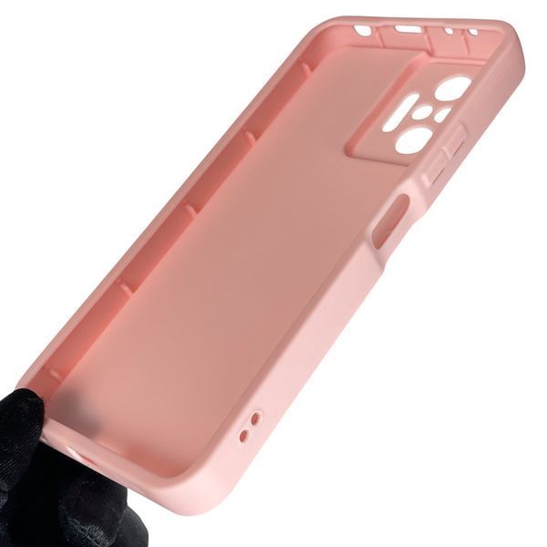 Чехол силиконовый Soft Touch с 3D принтом милый мишка для Xiaomi Redmi Note 10 Pro 4G розовый (Полная защита камеры) 0044860 фото