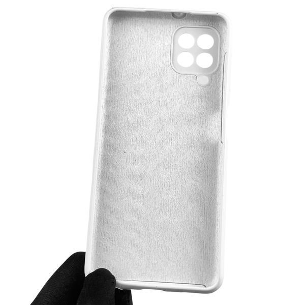 Чехол для Samsung Galaxy M32 4G (SM-M325F) силиконовый с микрофиброй нескользящий на самсунг м32 4г белый 0032142 фото
