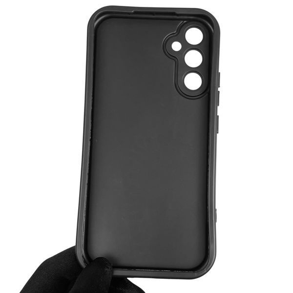 Чехол силиконовый оригинальный Soft Touch с 3D принтом смешного теда мишки для Samsung Galaxy A34 5G (SM-A346E) черный (Полная защита камеры) 0048686 фото