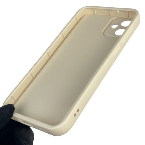 Чехол силиконовый оригинальный Soft Touch с 3D принтом смешного теда мишки для Samsung Galaxy A05 (SM-A055) молочный (Полная защита камеры) 0048535 фото