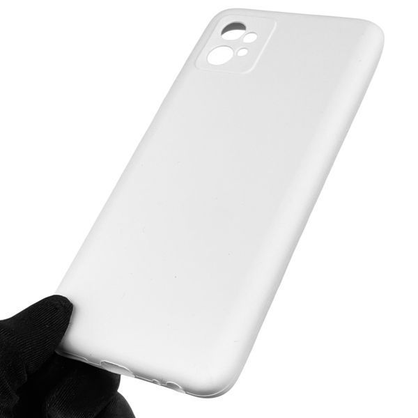 Чохол для Motorola Moto G32 (PAUU0013RS) силіконовий з мікрофіброю нековзний на моторола г32 білий 0031781 фото