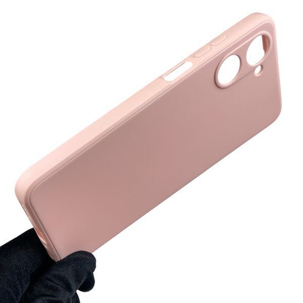Чехол для Realme 10 4G с квадратными гранями с защитой камеры на реалми 10 4г пудровый 0012479 фото