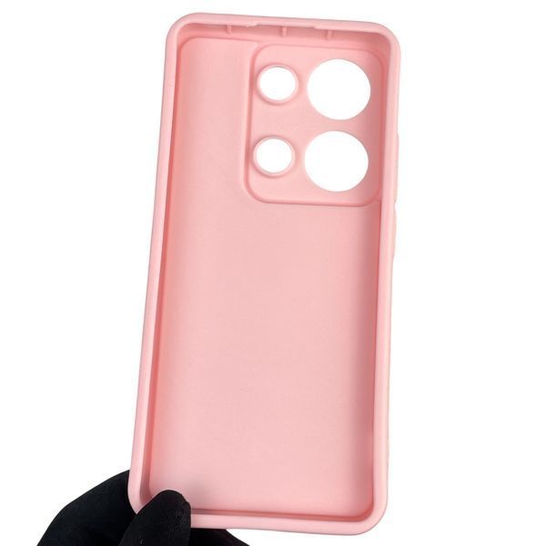 Чехол силиконовый оригинальный Soft Touch с 3D принтом смешного теда мишки для Xiaomi Redmi Note 13 Pro 4G розовый (Полная защита камеры) 0049037 фото