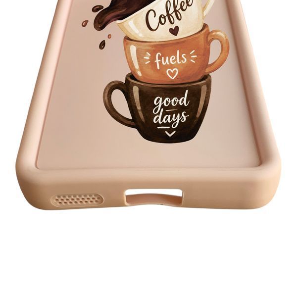 Чохол силіконовий Soft Touch з 3D принтом Чашка кави для Samsung Galaxy S25 Plus (SM-S936B) рожевий (Повний захист камери) 0070513 фото