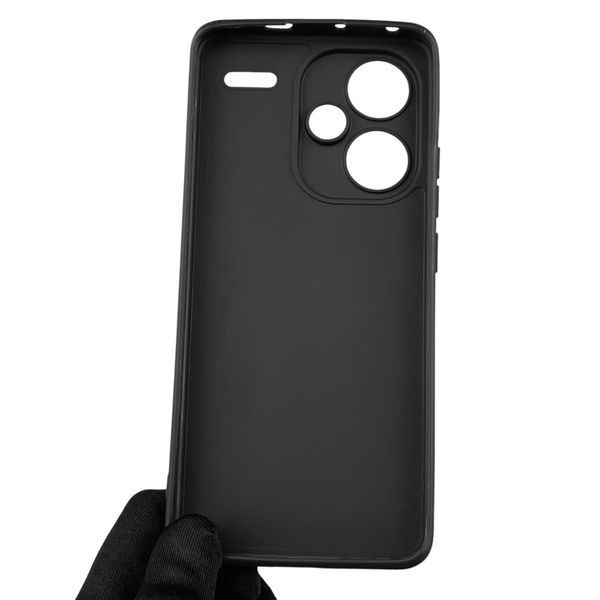 Чохол для Xiaomi Redmi Note 13 Pro Plus з квадратними гранями із захистом камери на сяомі редмі нот 13 про плюс чорний 0012881 фото