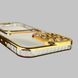 Чохол для Apple iPhone 13 Pro Max із золотою окантовкою з кишенькою для карток на айфон 13 про макс золотий 0013009 фото 5