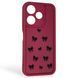 Чехол силиконовый Soft Touch с 3D принтом для Xiaomi Redmi 13 4G бордовый (Полная защита камеры) 0040697 фото 1