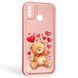 Чехол силиконовый Soft Touch с 3D принтом милый мишка для Tecno Spark 6 Go (KE5) розовый (Полная защита камеры) 0045020 фото 1