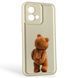 Чехол силиконовый Soft Touch с 3D принтом смешного теда мишки для Motorola Moto G84 (PAYM0011RS) молочный (Полная защита камеры) 0049140 фото 1