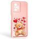 Чехол силиконовый Soft Touch с 3D принтом милый мишка для Xiaomi Redmi Note 10 Pro 4G розовый (Полная защита камеры) 0044860 фото 1