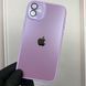Чехол для Apple iPhone 11 TPU с закалённым стеклом с микрофиброй с защитой камеры на айфон 11 сиреневый 0000247 фото 1