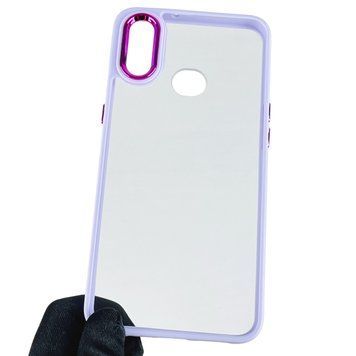 Чехол для Samsung Galaxy A10s SM-A107F с цветными высокими бортами на самсунг а10с сиреневый 0007802 фото