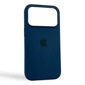 Чохол Silicone Case MagSafe для Apple iPhone 18 Pro Midnight темно-синій (силікон, мікрофібра) 0073796 фото