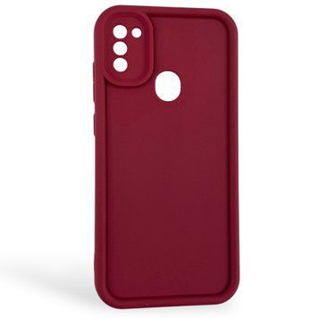 Чехол силиконовый Soft Touch для Samsung Galaxy A11 бордовый (Полная защита камеры) 0053971 фото