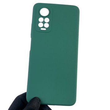 Чехол для Xiaomi Redmi Note 11 Pro 4G силиконовый с микрофиброй на сяоми редми нот 11 про 4г зеленый 0032682 фото