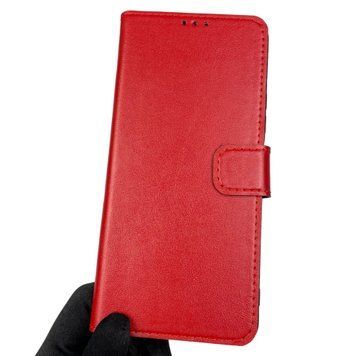 Чохол-книжка для Xiaomi Redmi 13C із застібкою на магніті на сяомі редмі 13с червона 0002305 фото