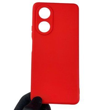 Чехол для OPPO A58 4G с квадратными гранями с защитой камеры на оппо а58 4г красный 0012430 фото