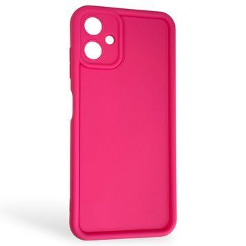 Чехол силиконовый Soft Touch для Samsung Galaxy A06 (SM-A065) малиновый (Полная защита камеры) 0039506 фото