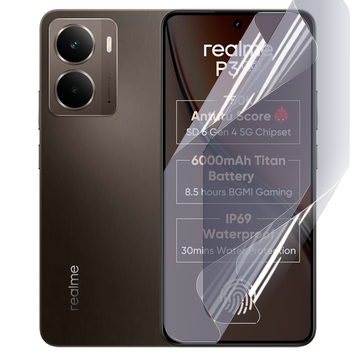 Плівка гідрогелева для Realme P3 5G глянсова протиударна на реалмі п3 5г прозора 0034003 фото
