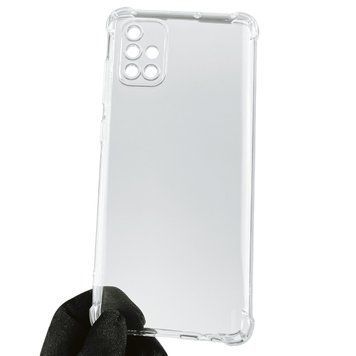 Чехол для Samsung Galaxy A71 (SM-A715F) с бронь углами выше экрана противоударный на самсунг а71 прозрачный 0007788 фото