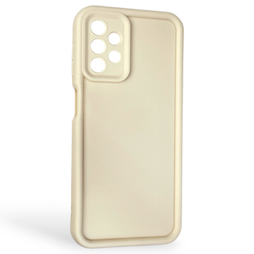 Чехол силиконовый Soft Touch для Samsung Galaxy A13 4G (SM-A135F) молочный (Полная защита камеры) 0044018 фото
