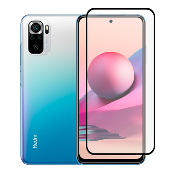 Защитное стекло для телефона Xiaomi Redmi Note 10S противоударное полноэкранное на сяоми редми нот 10с черное 0038902 фото