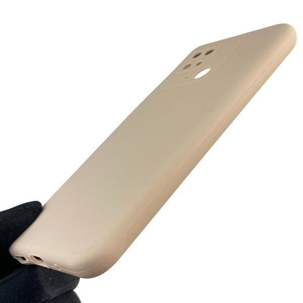 Чехол для Xiaomi Redmi 10C силиконовый с микрофиброй нескользящий на сяоми редми 10с пудровый 0032559 фото