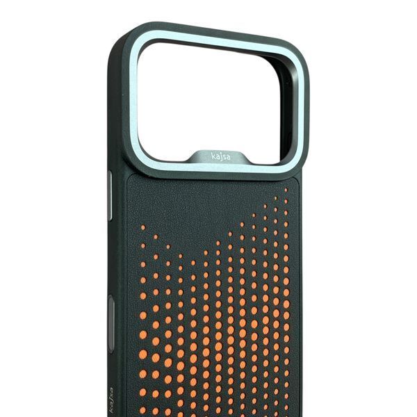 Чохол Kajsa Splendid Circle для iPhone 17 Pro чорний (MagSafe, металеве кільце камери, преміум) 0062060 фото