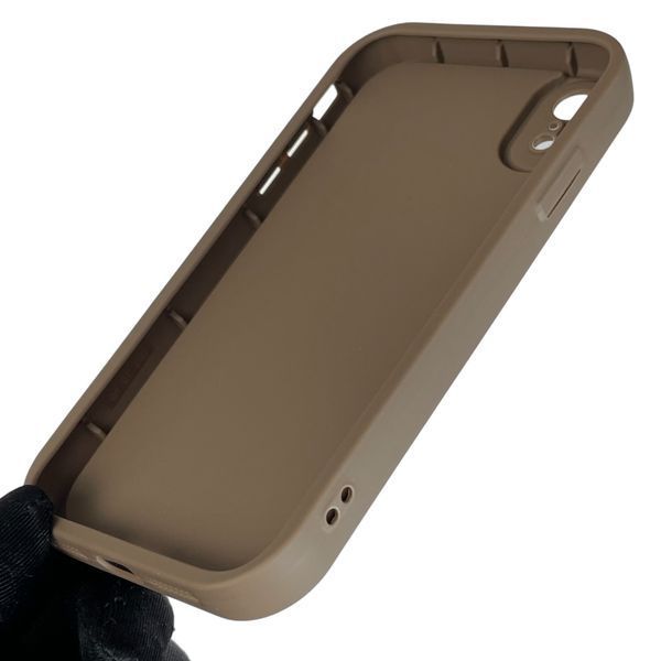 Чехол силиконовый оригинальный Soft Touch с 3D принтом милый мишка для Apple iPhone Xr коричневый (Полная защита камеры) 0043212 фото