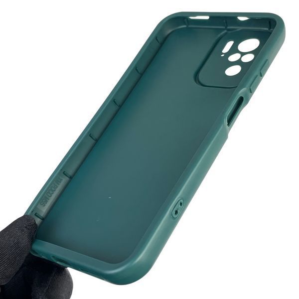 Чехол силиконовый оригинальный Soft Touch с 3D принтом волшебной минни маус для Xiaomi Redmi Note 10 темно-зеленый (Полная защита камеры) 0050074 фото