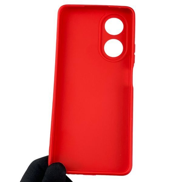 Чохол для OPPO A58 4G з квадратними гранями із захистом камери на оппо а58 4г червоний 0012430 фото