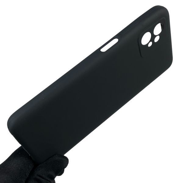 Чохол для Motorola Moto G32 (PAUU0013RS) силіконовий з мікрофіброю нековзний на моторола г32 чорний 0031782 фото
